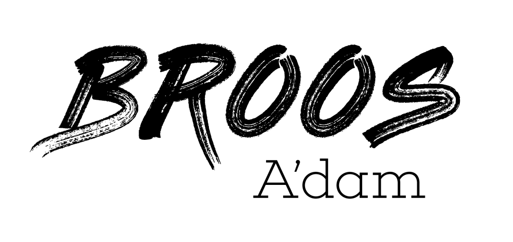 BROOS primary blk BROOS.A'dam logo